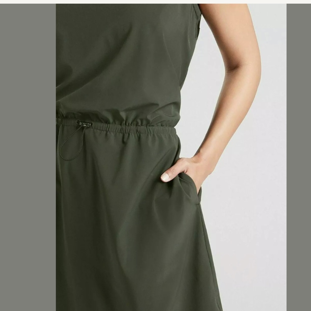 ATHLETA Sol Dress Black Olive NWT - Picture 3 of 4